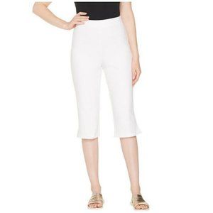 Pull-On Stretch Capri Pants